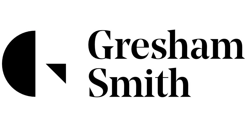 Logo with a stylized figure on the left and the text "Gresham Smith" on the right.