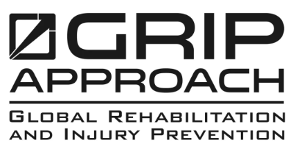 Logo for GriP Approach, a global rehabilitation and injury prevention organization.
