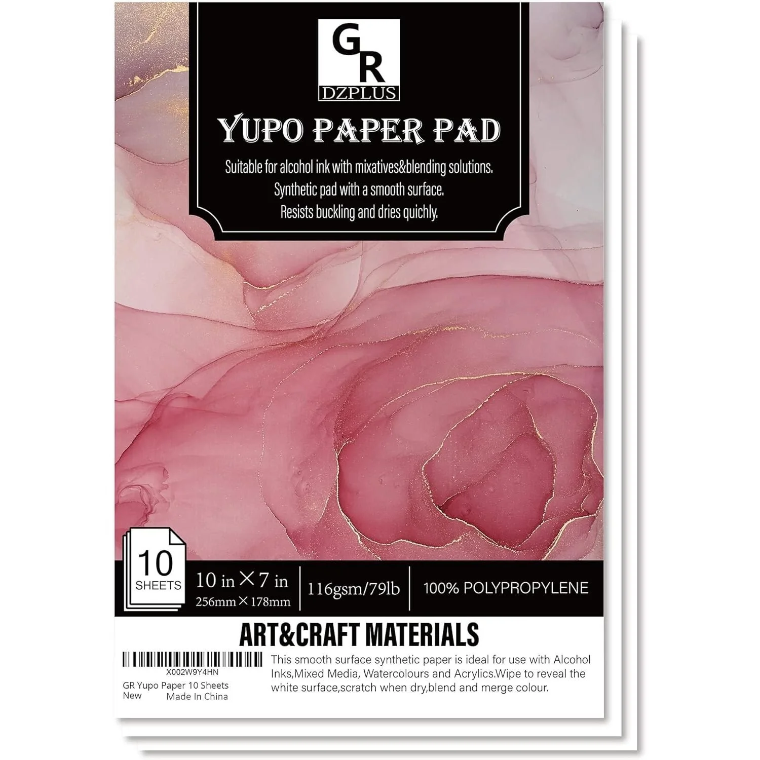 Yupo Paper 10 Sheets,Heavy white paper for alcohol based ink | 10x7 in  $8.99