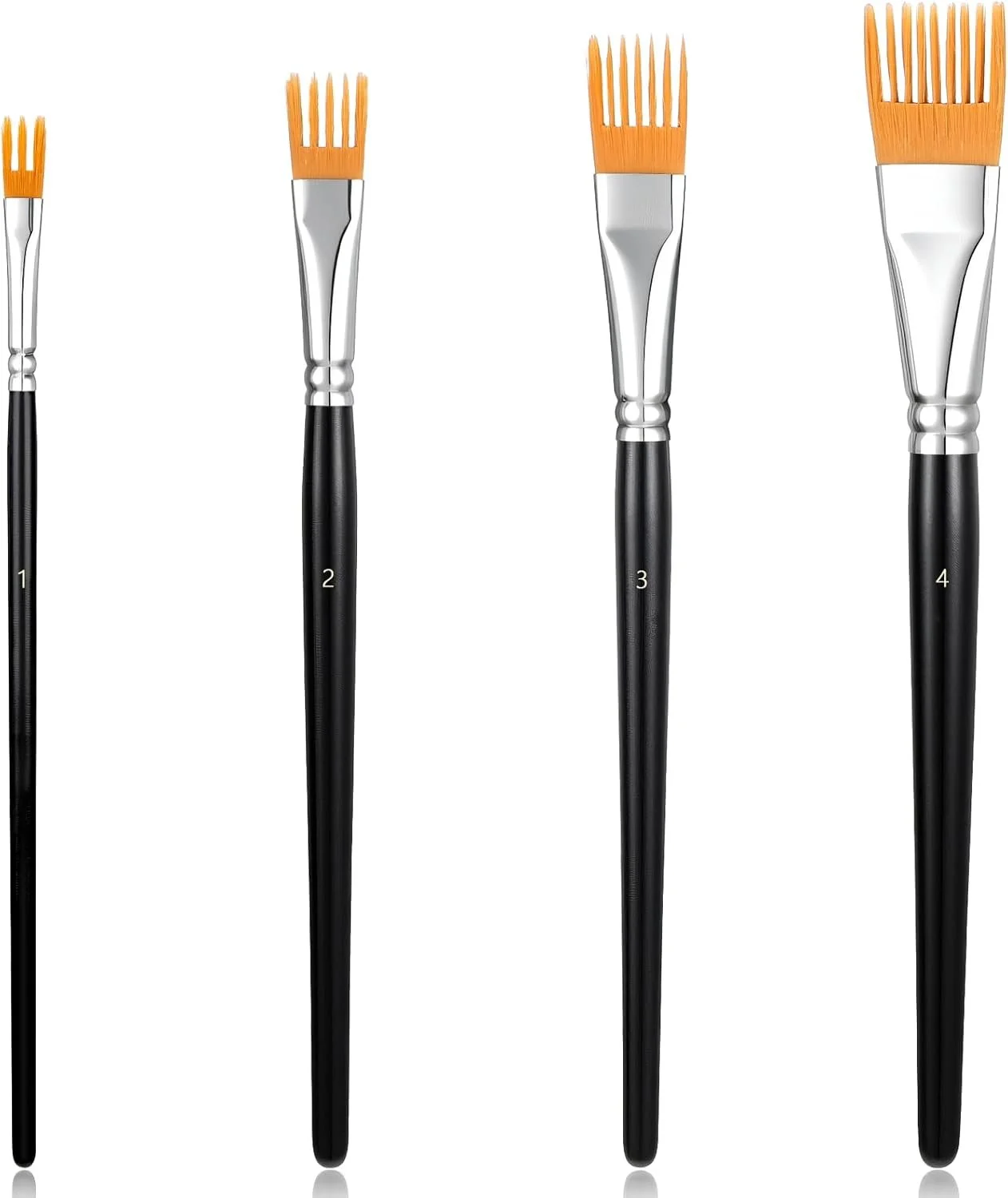 4 Pce Comb Brush Set