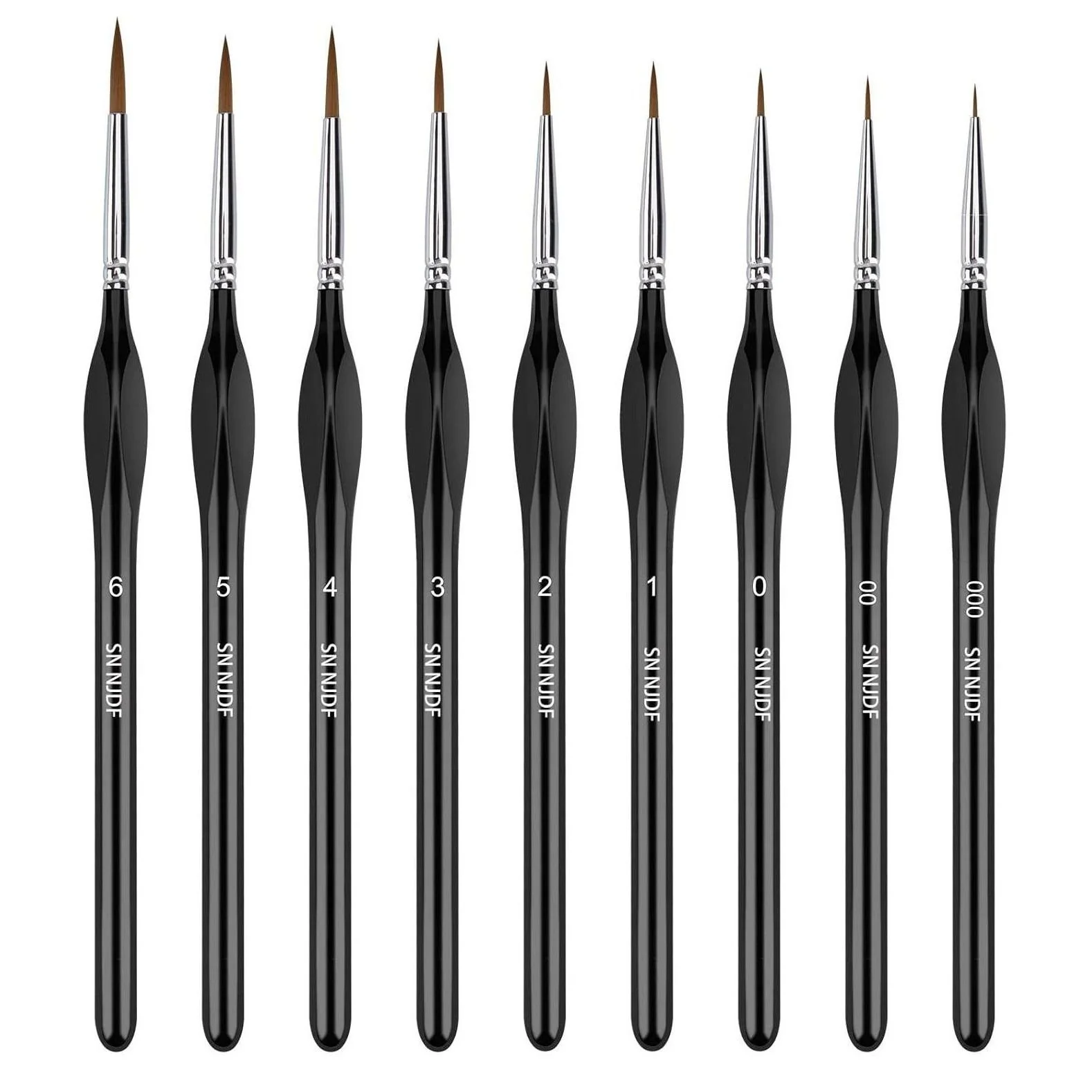 Golden Maple Detail Paint Brushes Set 10pcs Miniature Brushes for Fine Detailing & Art Painting - Acrylic, Watercolor, Oil $16.99