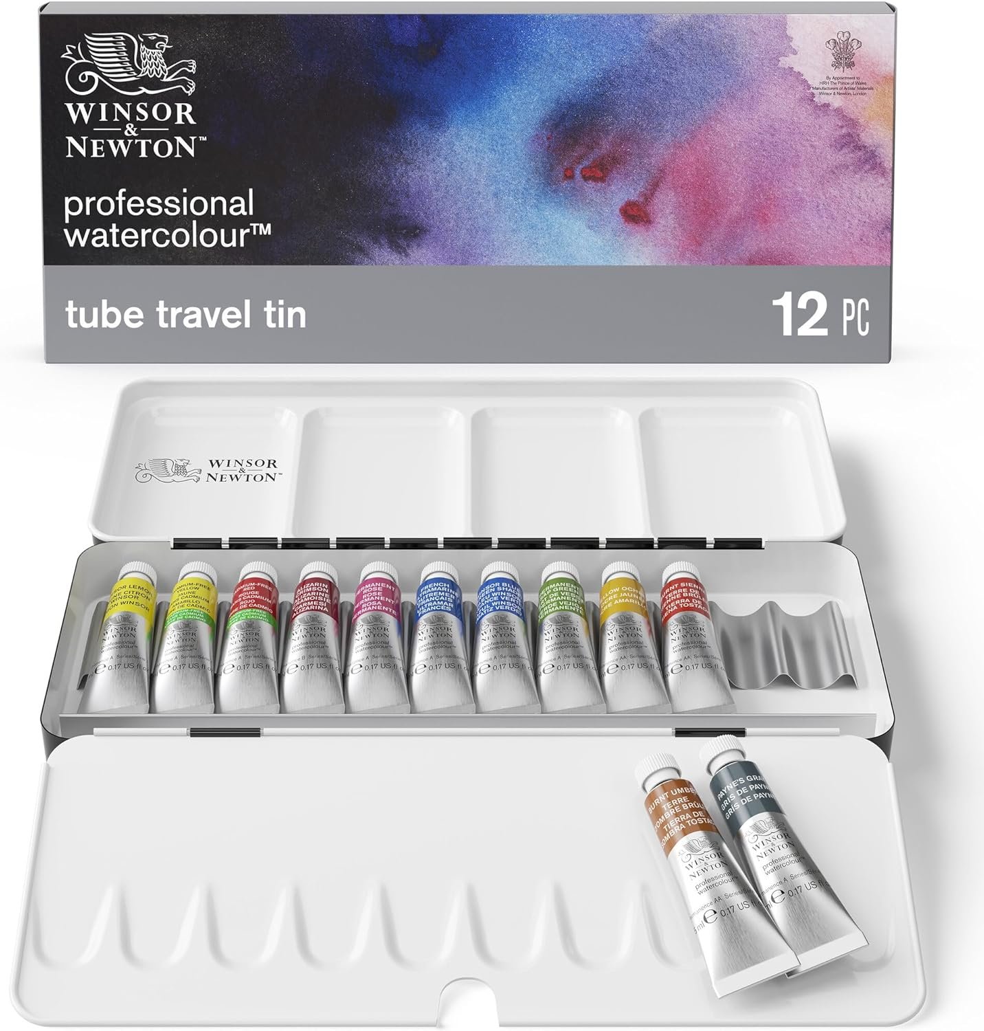 Winsor & Newton Professional Watercolor Paint Set - Sketchers Box - 12 x 5ml
$90.71