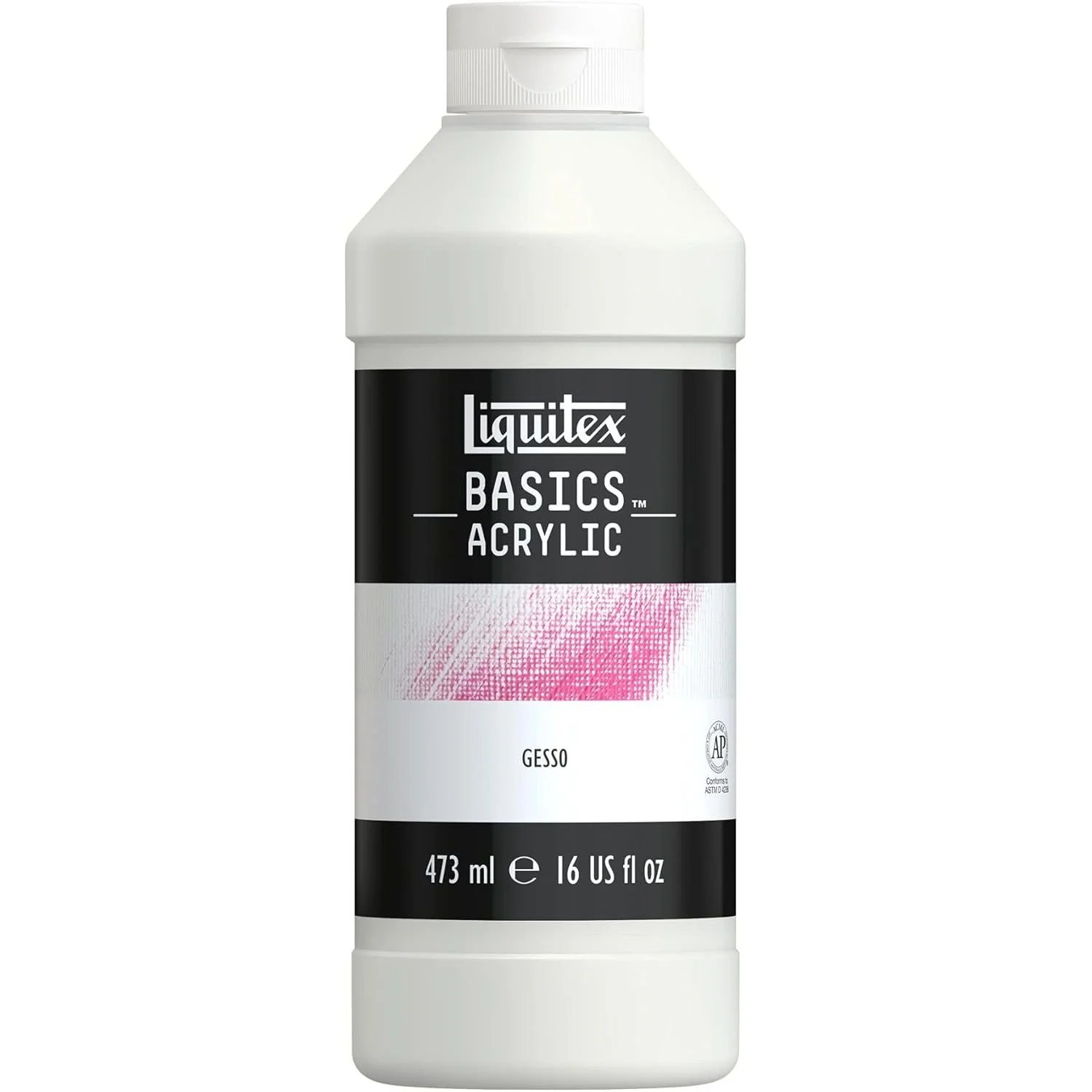 Liquitex BASICS Gesso Surface Prep Medium, 473ml (16-oz) Bottle, White  $9.49