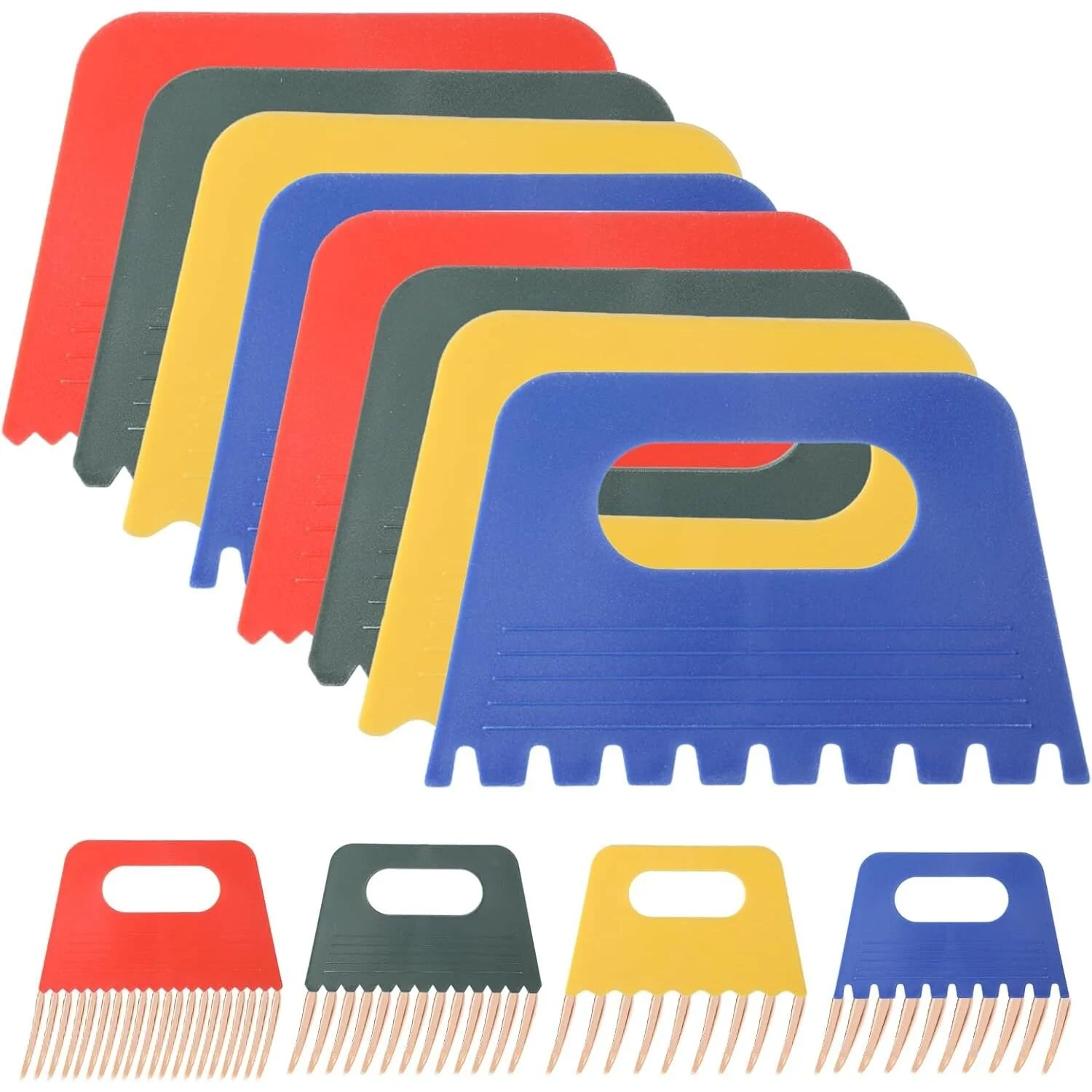 8 Pack Texture Tools for Plaster, Paint Scrapers Kit, Textured Art Tools, Tools for Texture Art on Canvas  $6.96