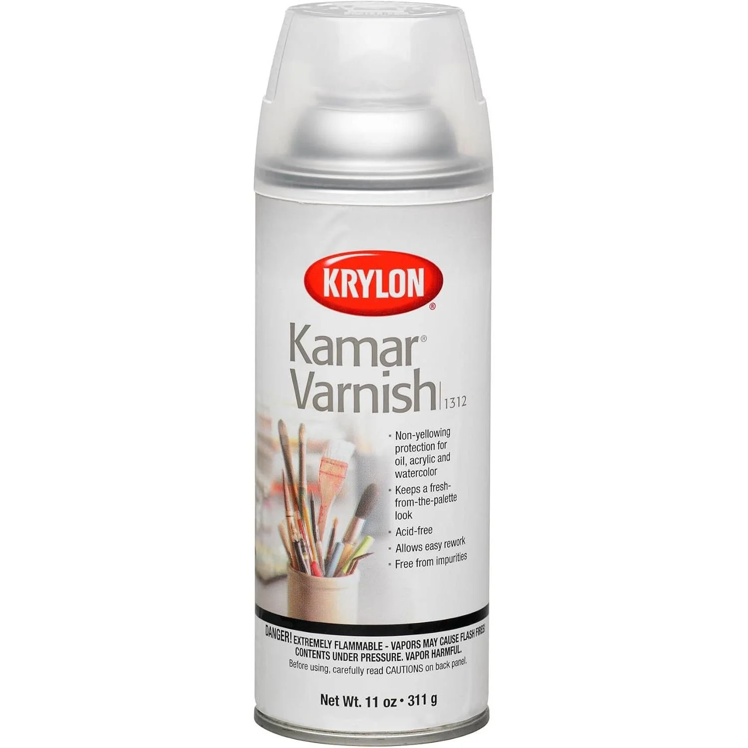 Krylon 11-Ounce Kamar Varnish Aerosol Spray, MATTE $7.28