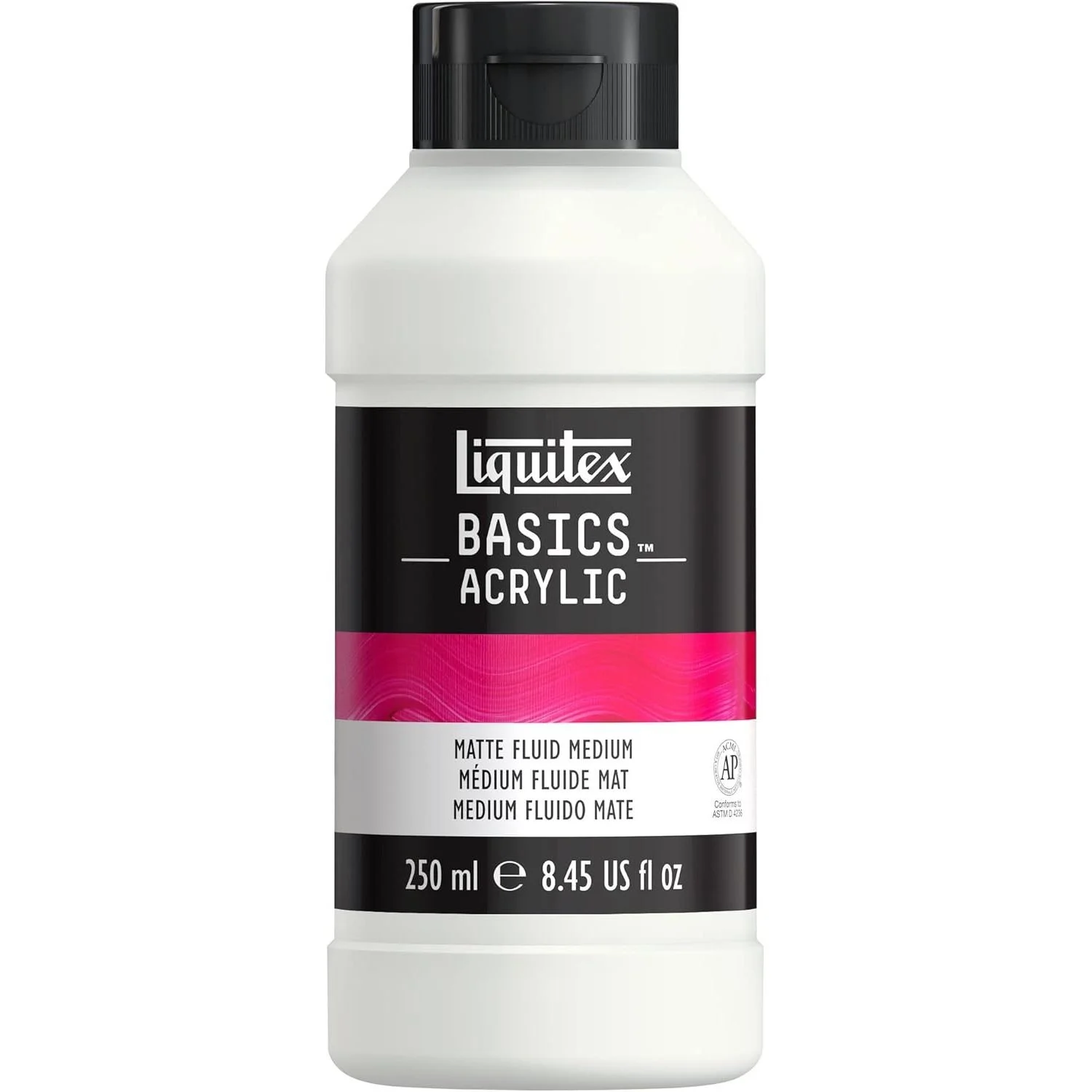 Liquitex BASICS Matte Fluid Medium, 250ml, 8.4-oz   $14.99