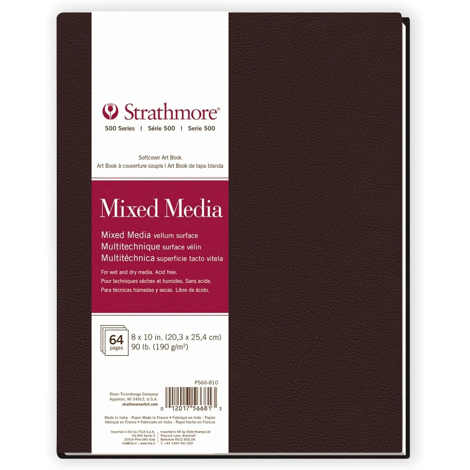 Sketchbook Softcover 8x10" - Strathmore 500 Series Heavyweight  $29.36