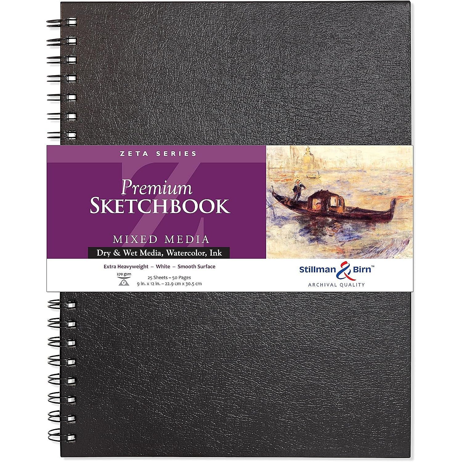 Sketchbook:  Stillman & Birn Zeta Series 9x12" 270 gsm  $31.40