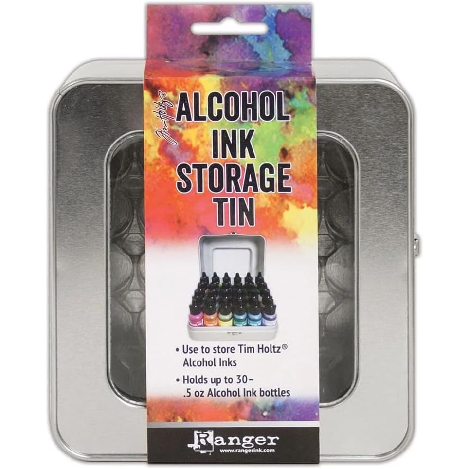 Ranger Tim Holtz Alcohol Ink Storage Tin 6.38 x 6 x 3.13   $7.49