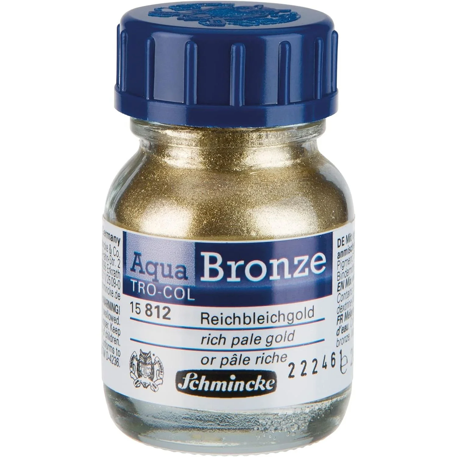 Schmincke Aquaw-Bronze Gold Powder, 20 mg, shiny metallic effects on gouache and watercolor paintings.  $18.36