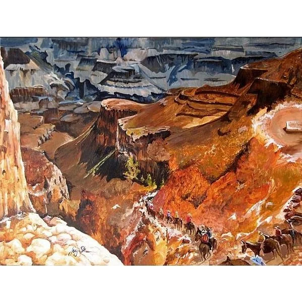 Mule Train at the Grand Canyon