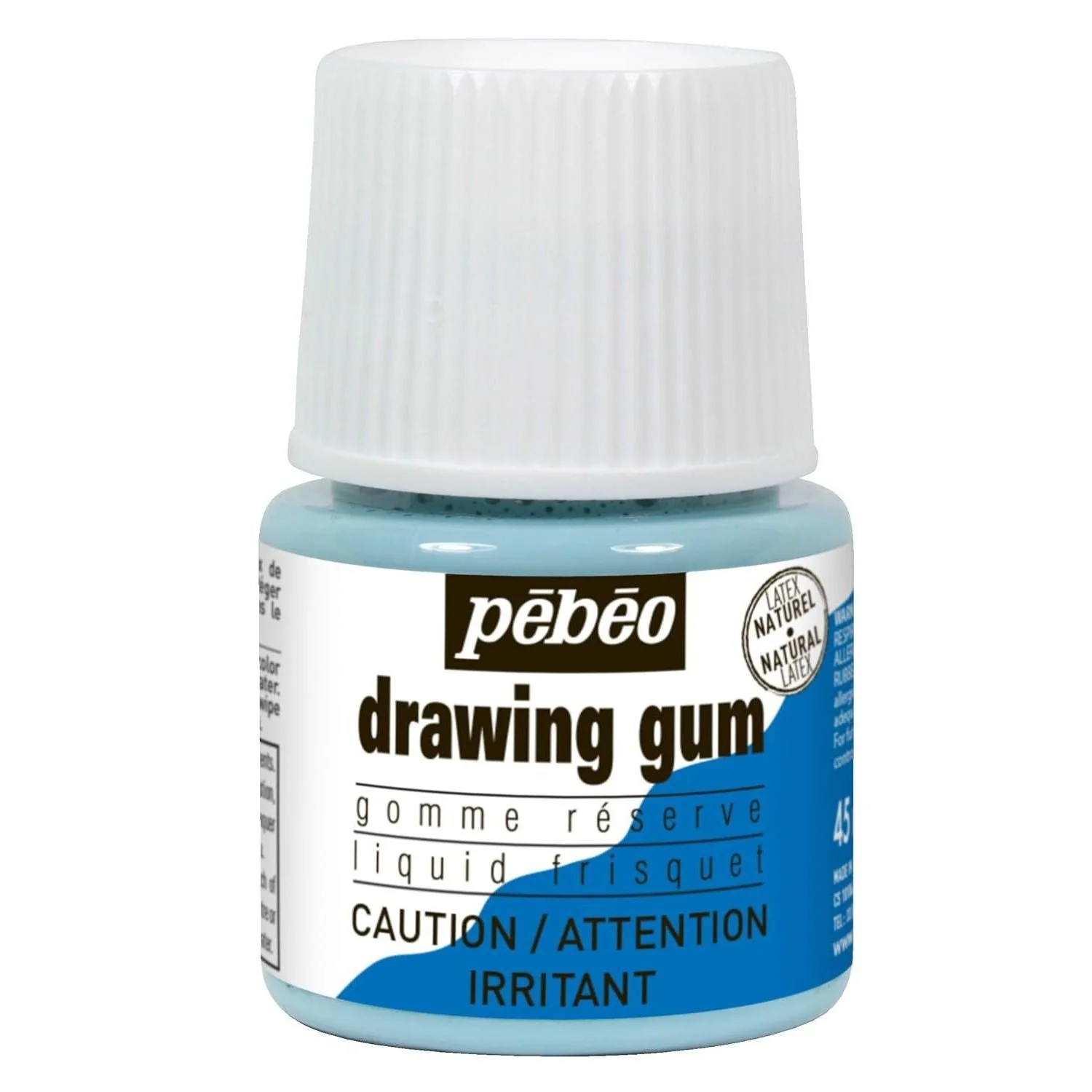 Pebeo Easy Peel Liquid Latex Masking Fluid - Drawing Gum for Ink, Watercolor, Gouache   - 45ml Bottle     $9.99