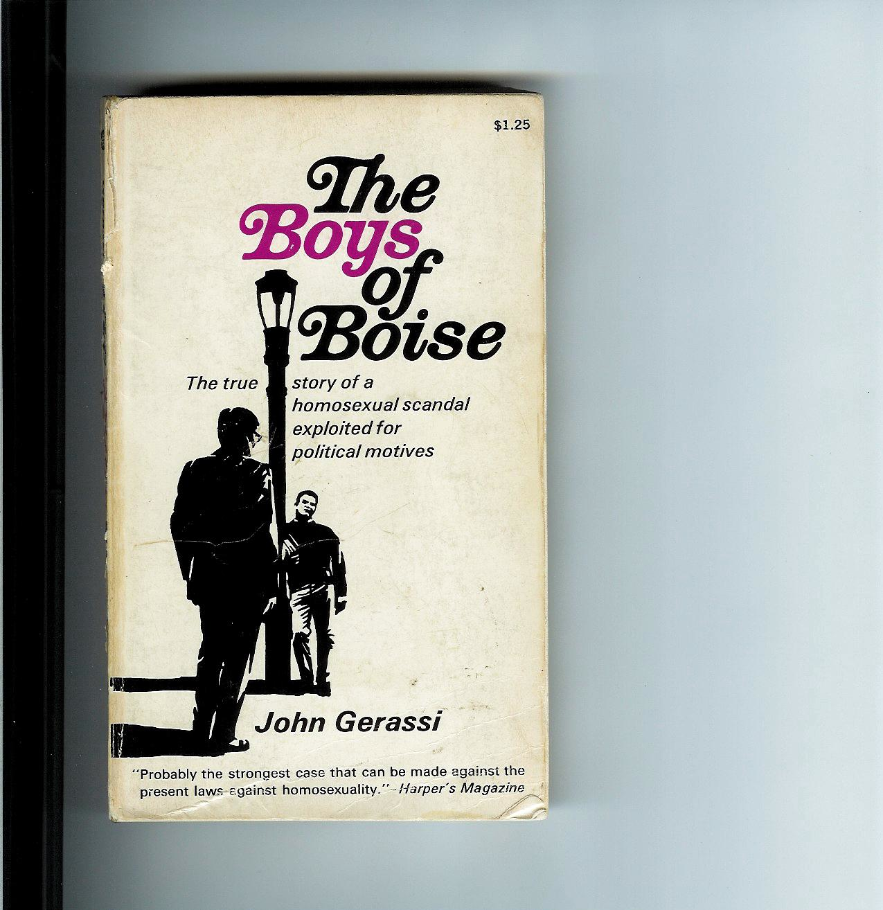 A paperback copy of John Gerassi's landmark book The Boys of Boise about the 1955 Boise homosexuality scandal.