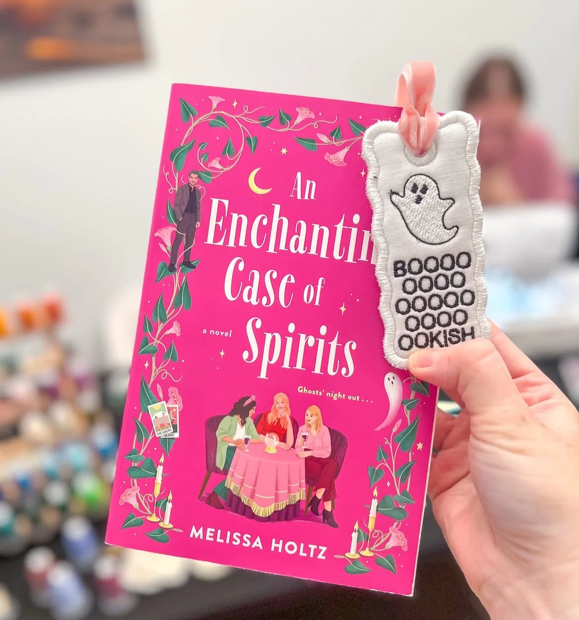 BOOOOOOOKISH Embroidered Bookmark