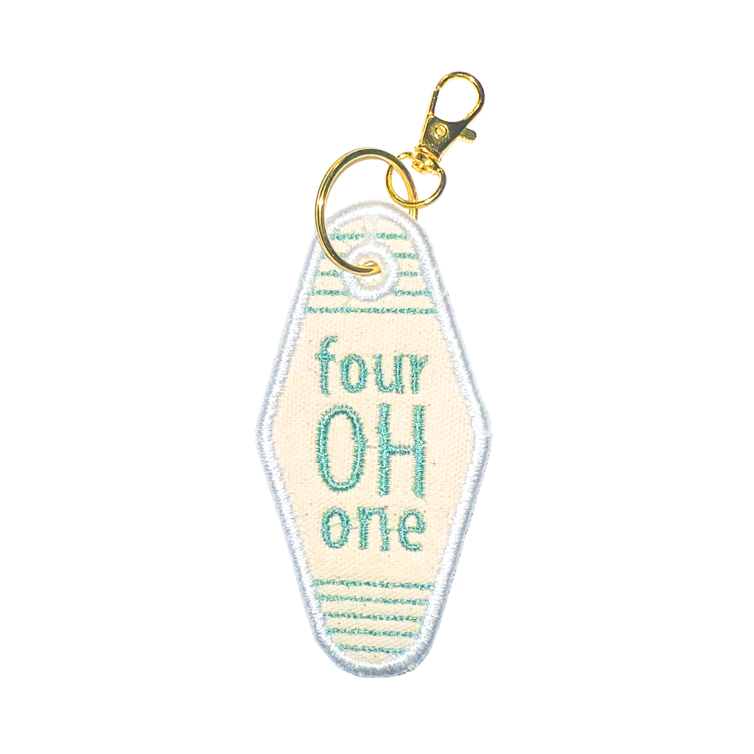 Four OH One Bag Tag Keychain