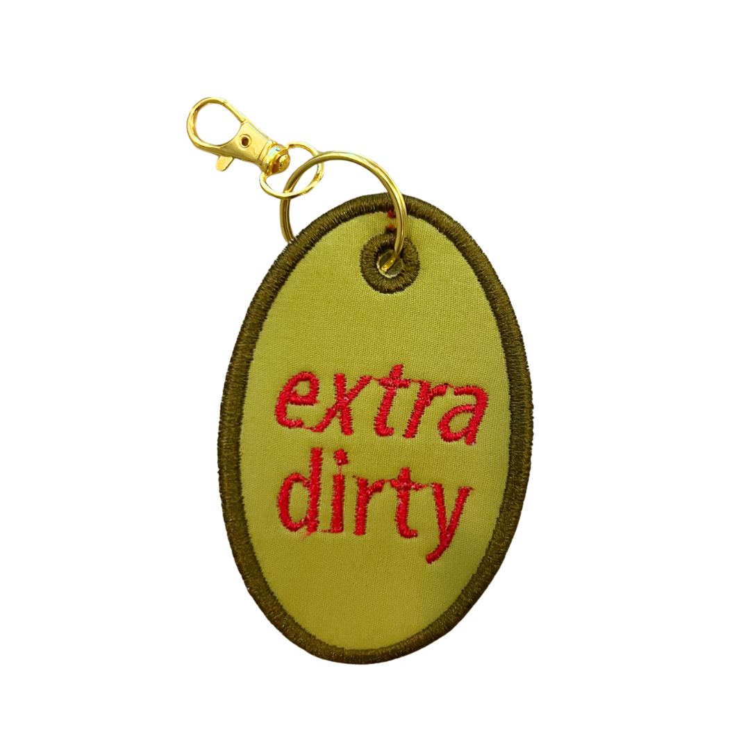 Extra Dirty Olive Bag Tag
