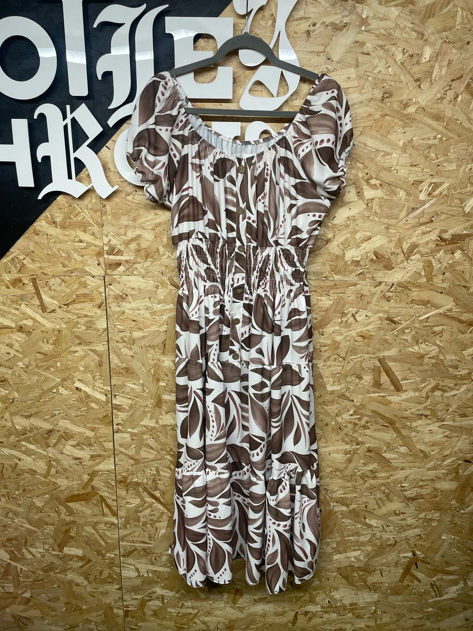 Leaf Print Dress