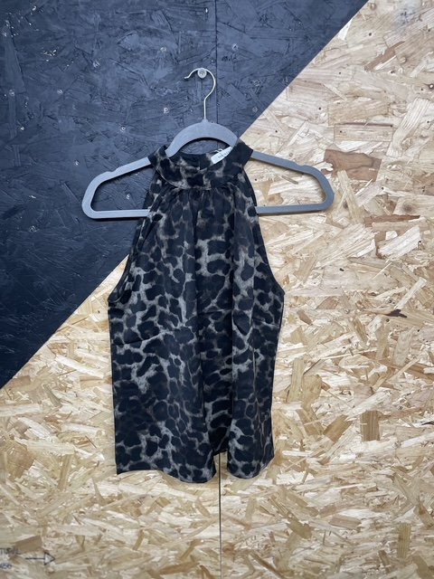 Wild Elegance Leopard Print Choker Top