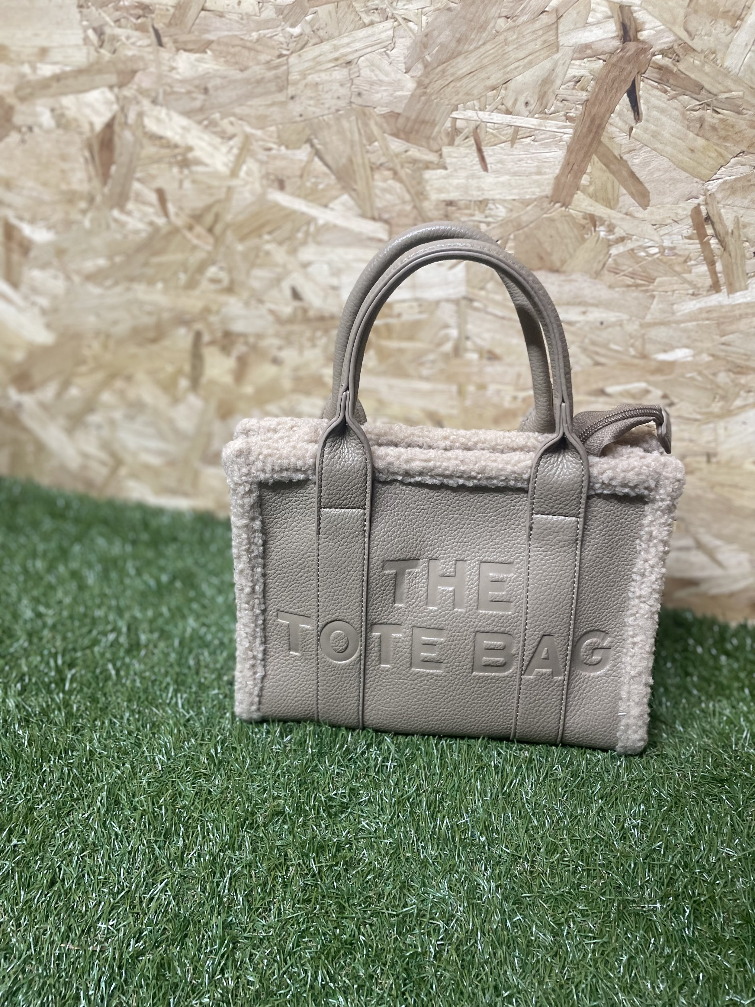 Wool-Trimmed Tote Bag