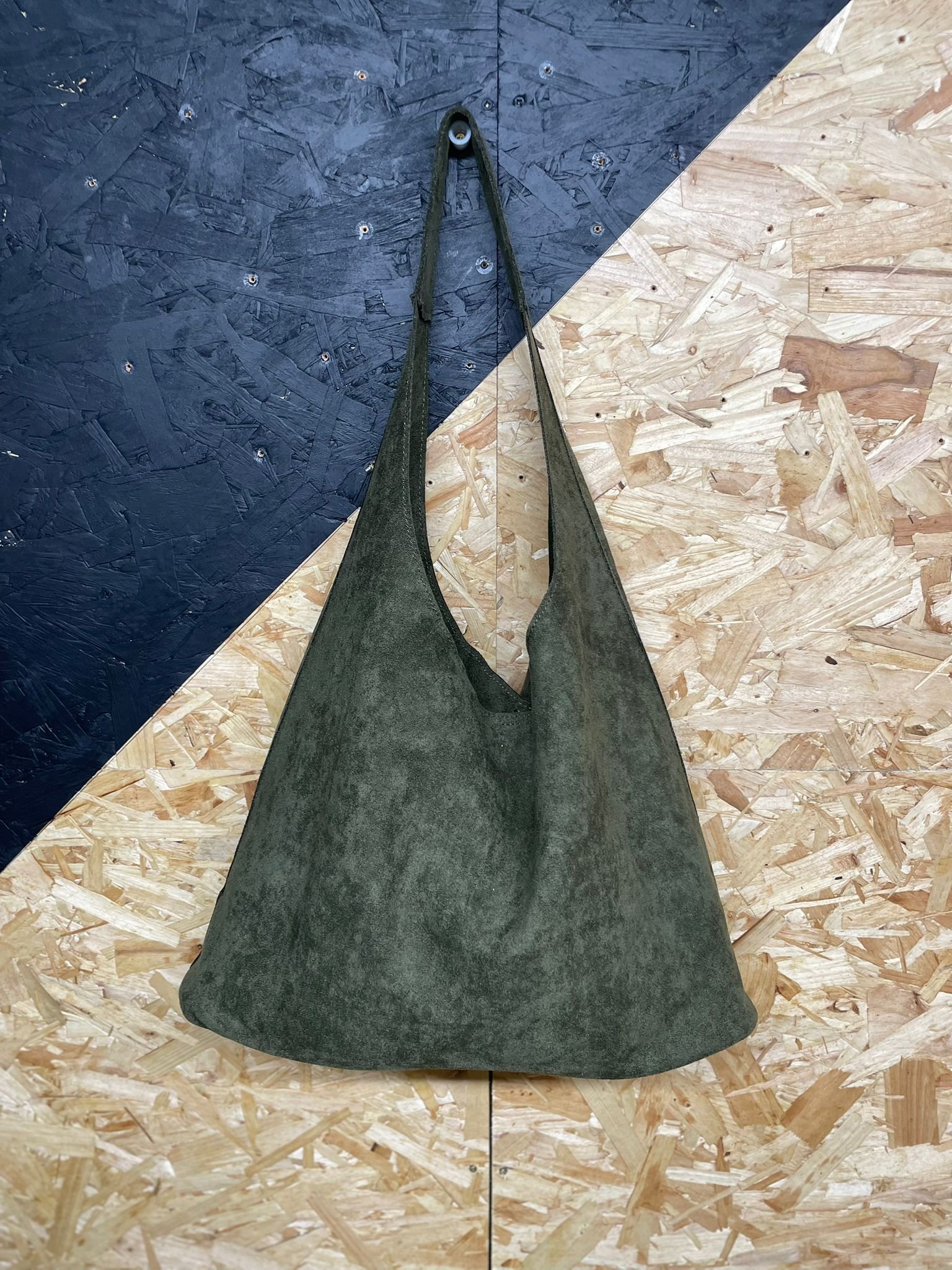 Faux Suede Bag in a Bag