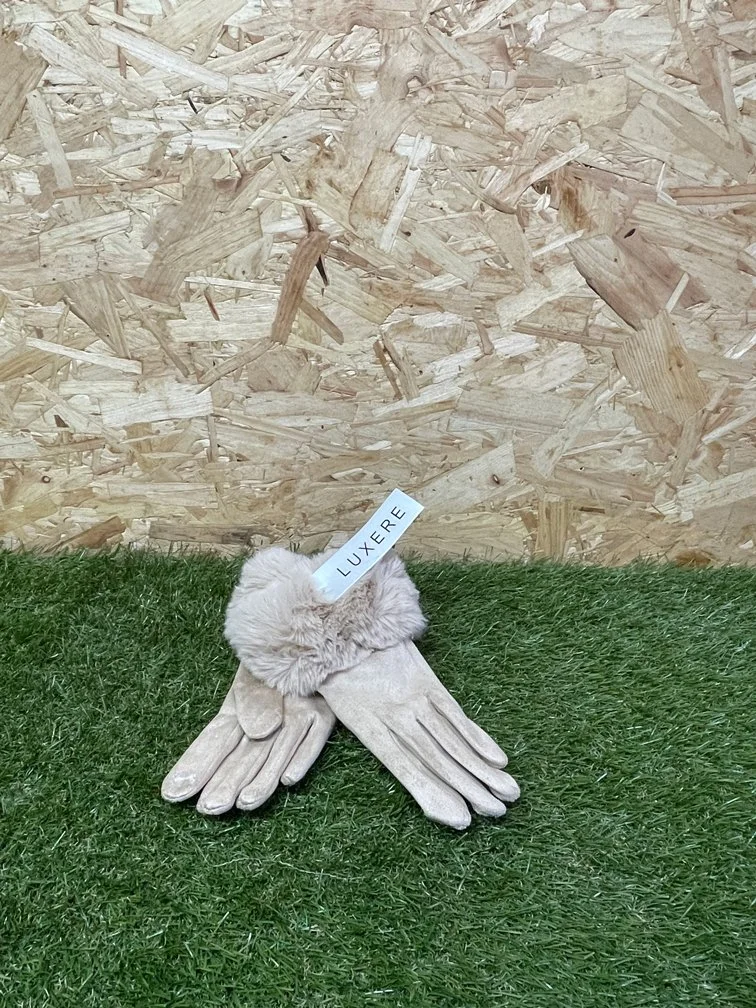 Fur Trim Gloves