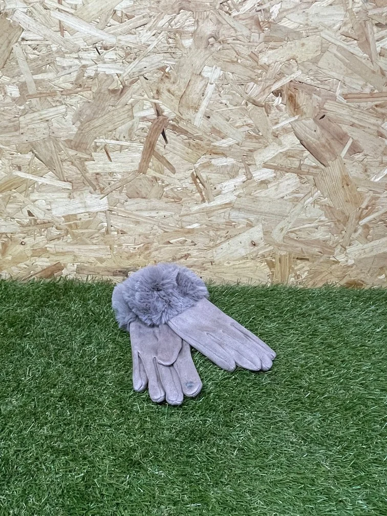 Fur Trim Gloves