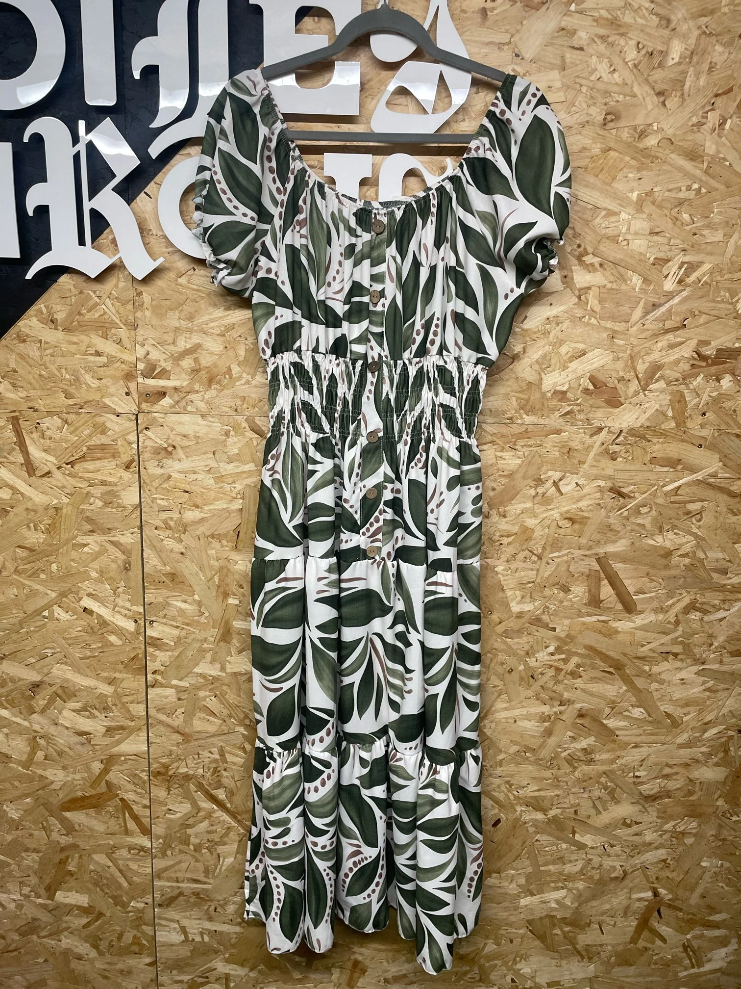 Leaf Print Dress