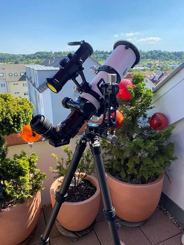 Mobiles Sonnenteleskop