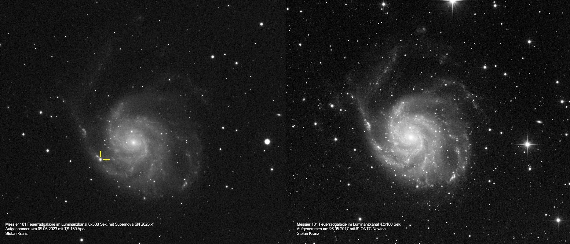 Supernova SN 2023ixf – Meine erste Supernova