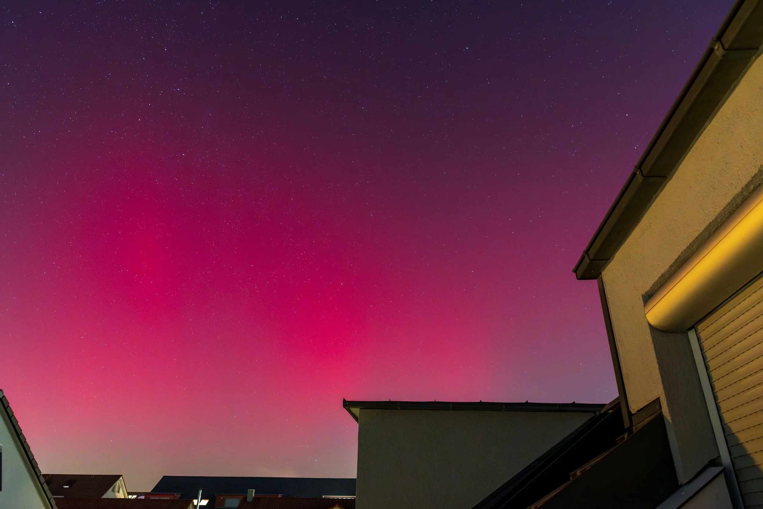 Polarlichter über Süddeutschland 