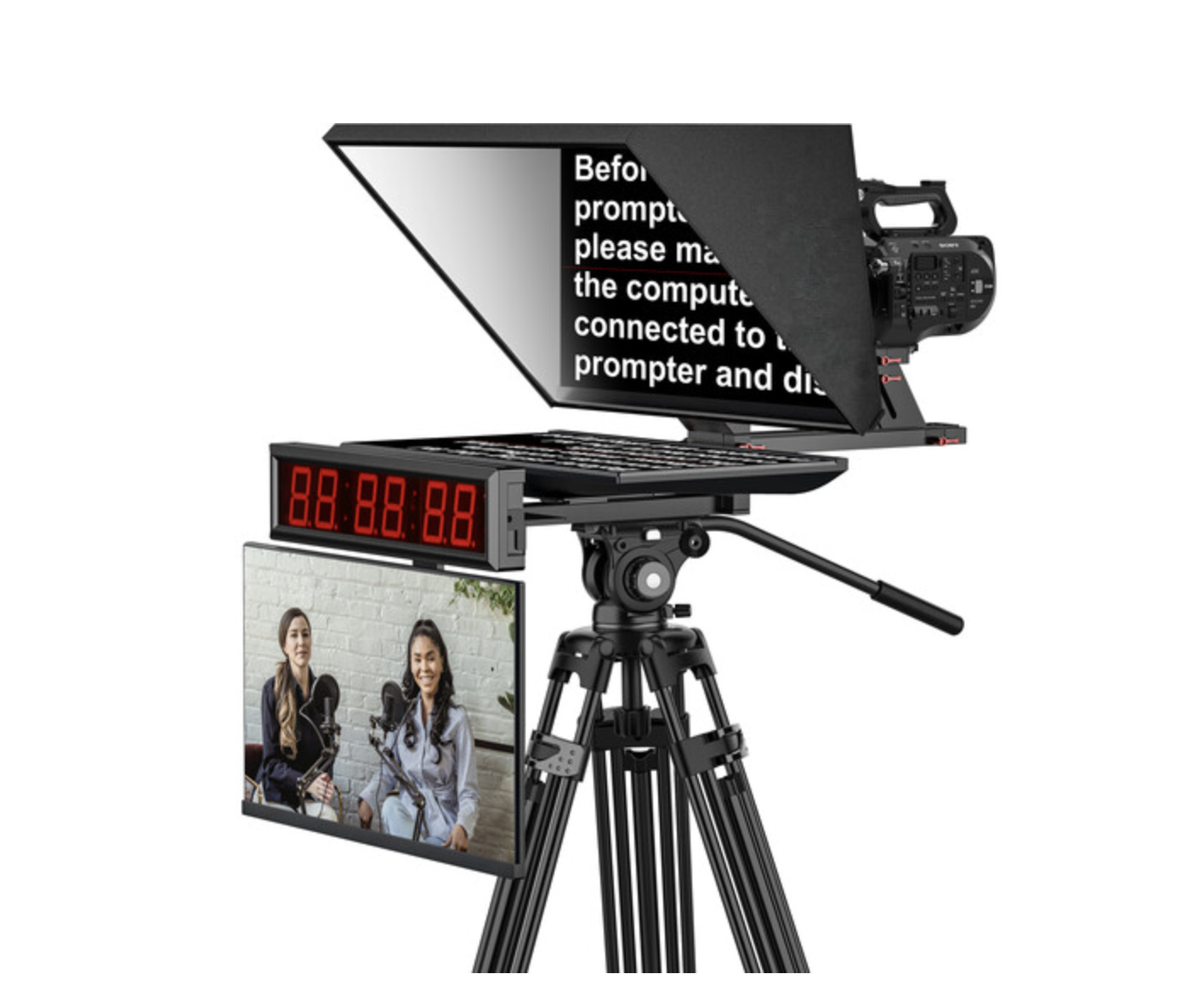 teleprompter grabacion podcast