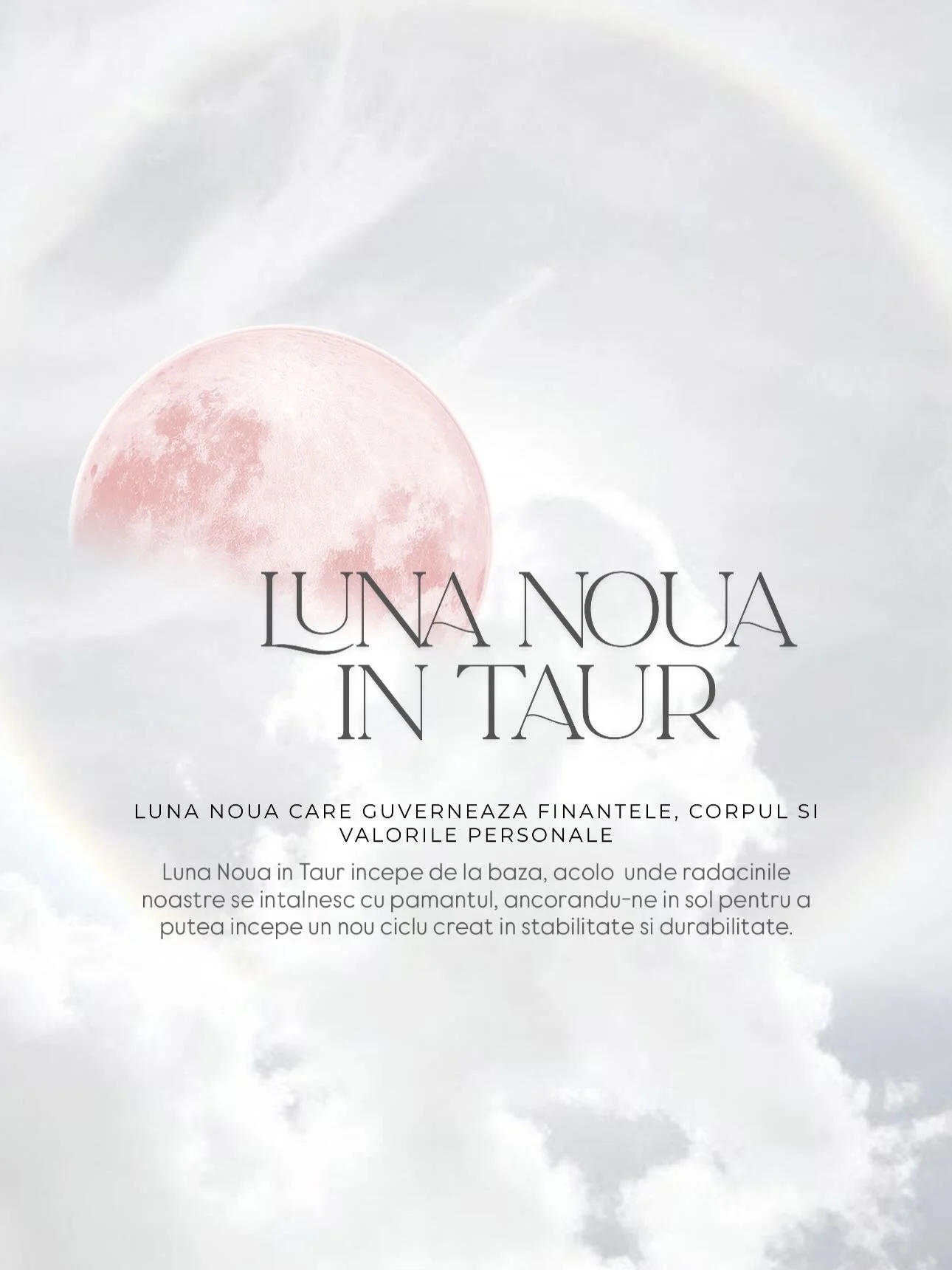 Luna Noua in Taur 💌