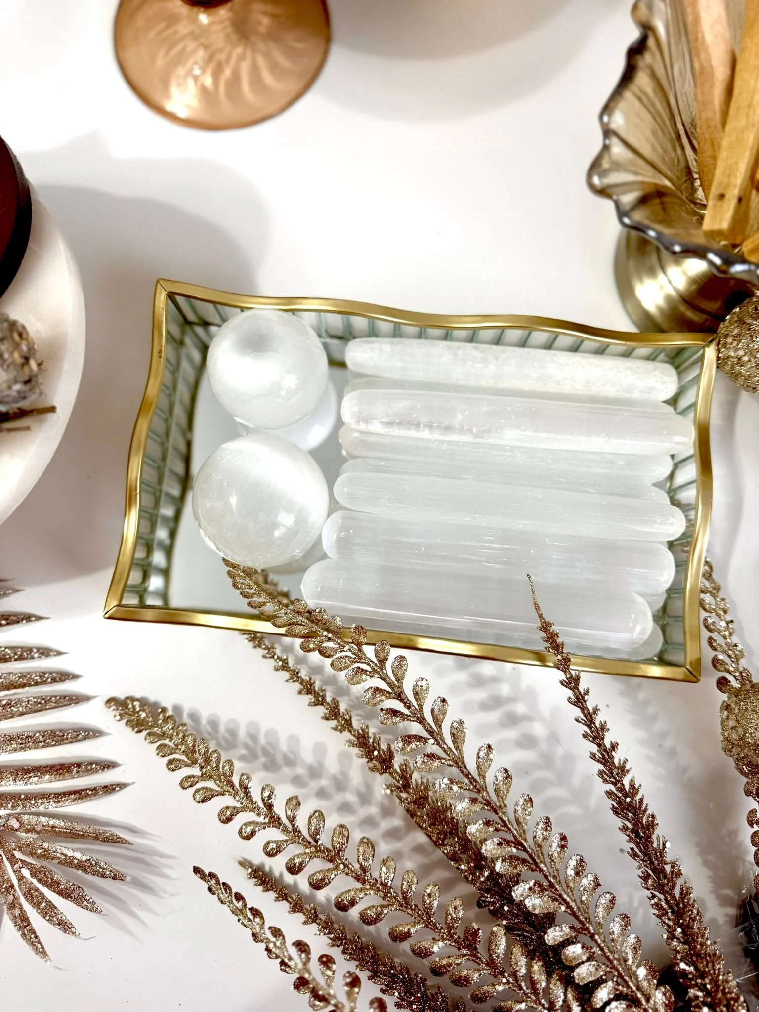 Selenit - baghete si sfere 