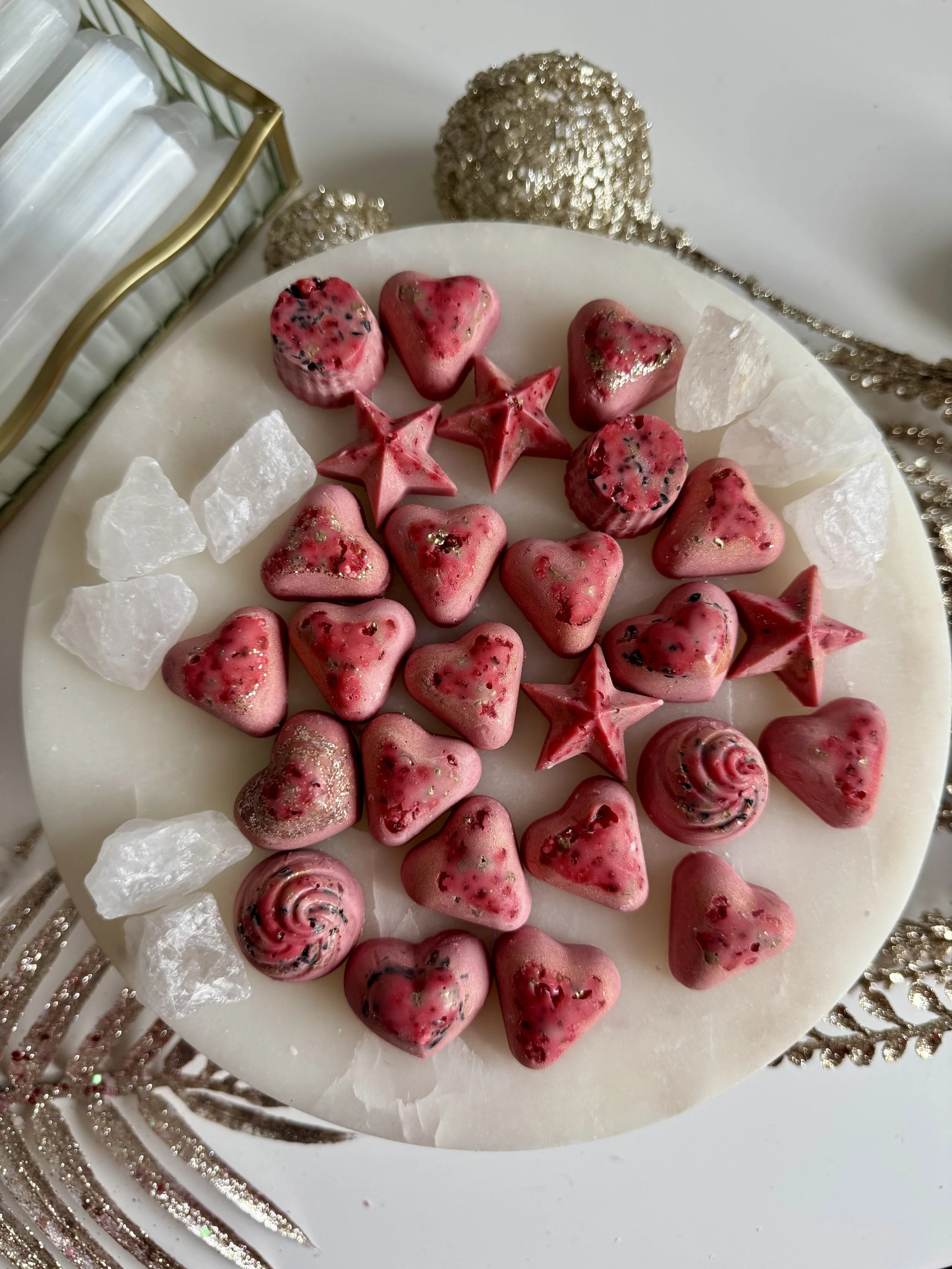 Ceara naturala de soia ritualizata - VITRIOL-  cu Tamaie de Rege, uleiuri esentiale naturale provenienta India, plante naturale si chips-uri de cristale 