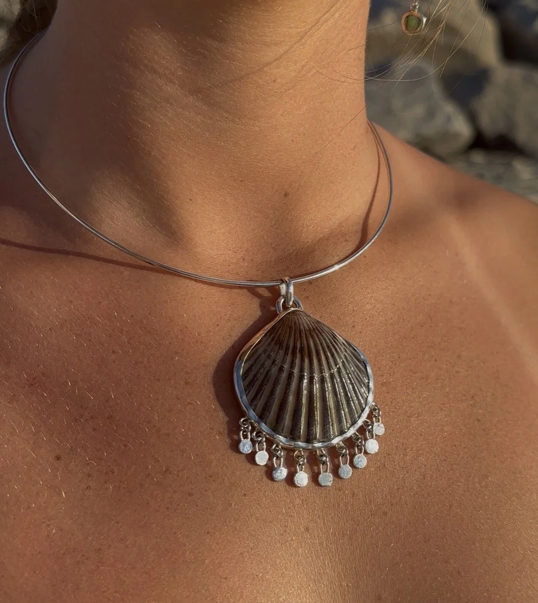 Scallop Chandelier Choker