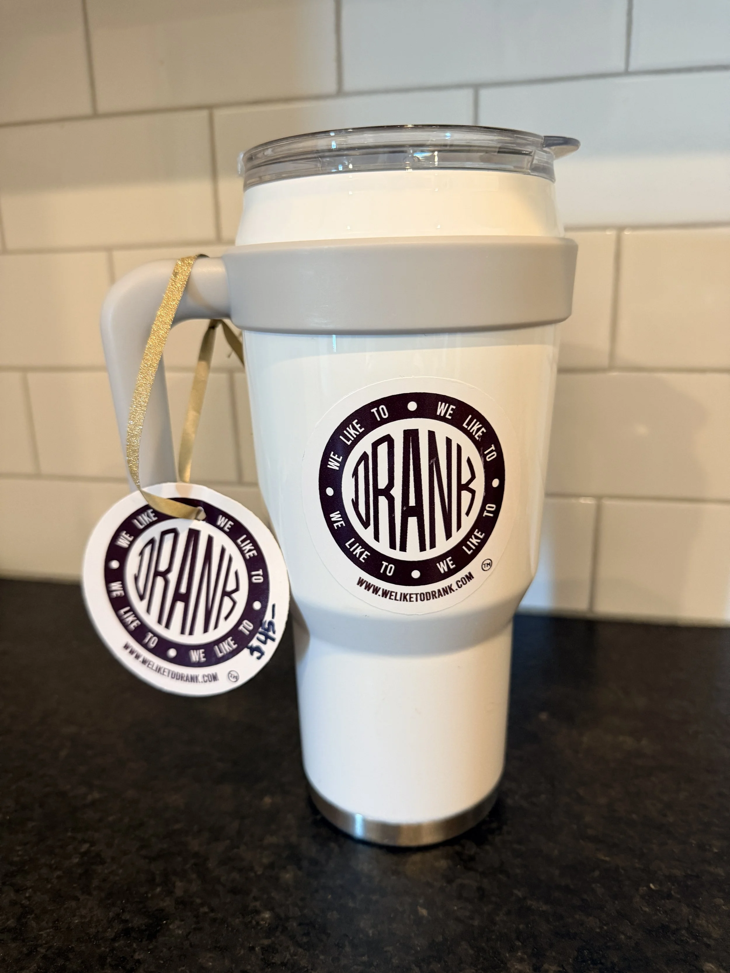 White Insulated Drank Sippy Cup
