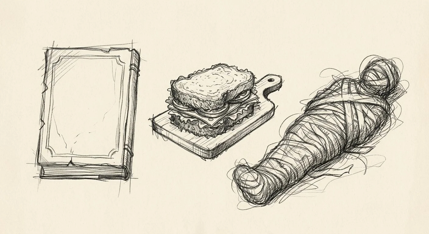 What Do a Book, the Haggadah, a Sandwich, and a Mummy Have in Common?