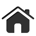 Silhouette of a house against a black background