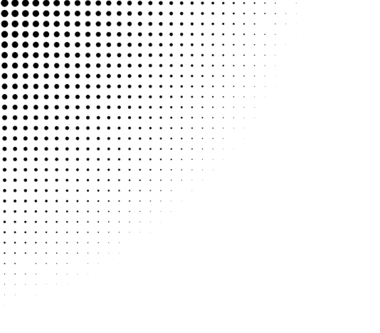 Abstract black and white dotted pattern with circular dots varying in size.