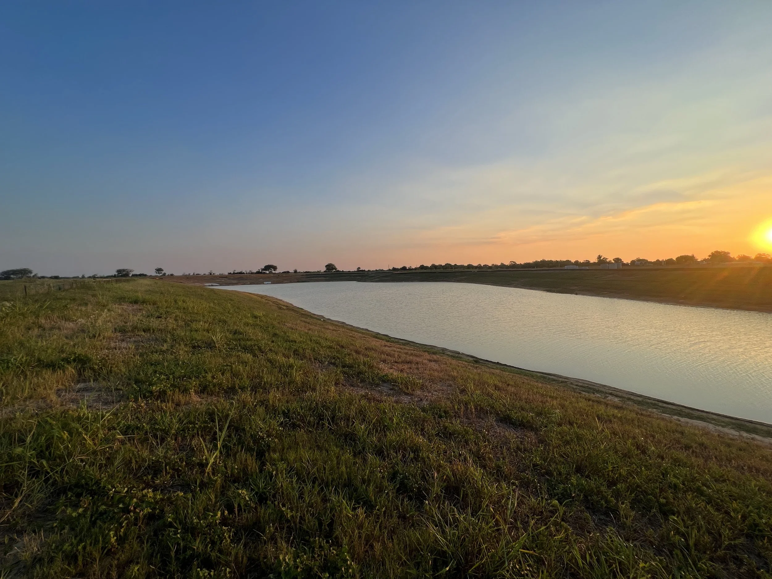 Silt Fence Mowing Pond Erosion Stormwater