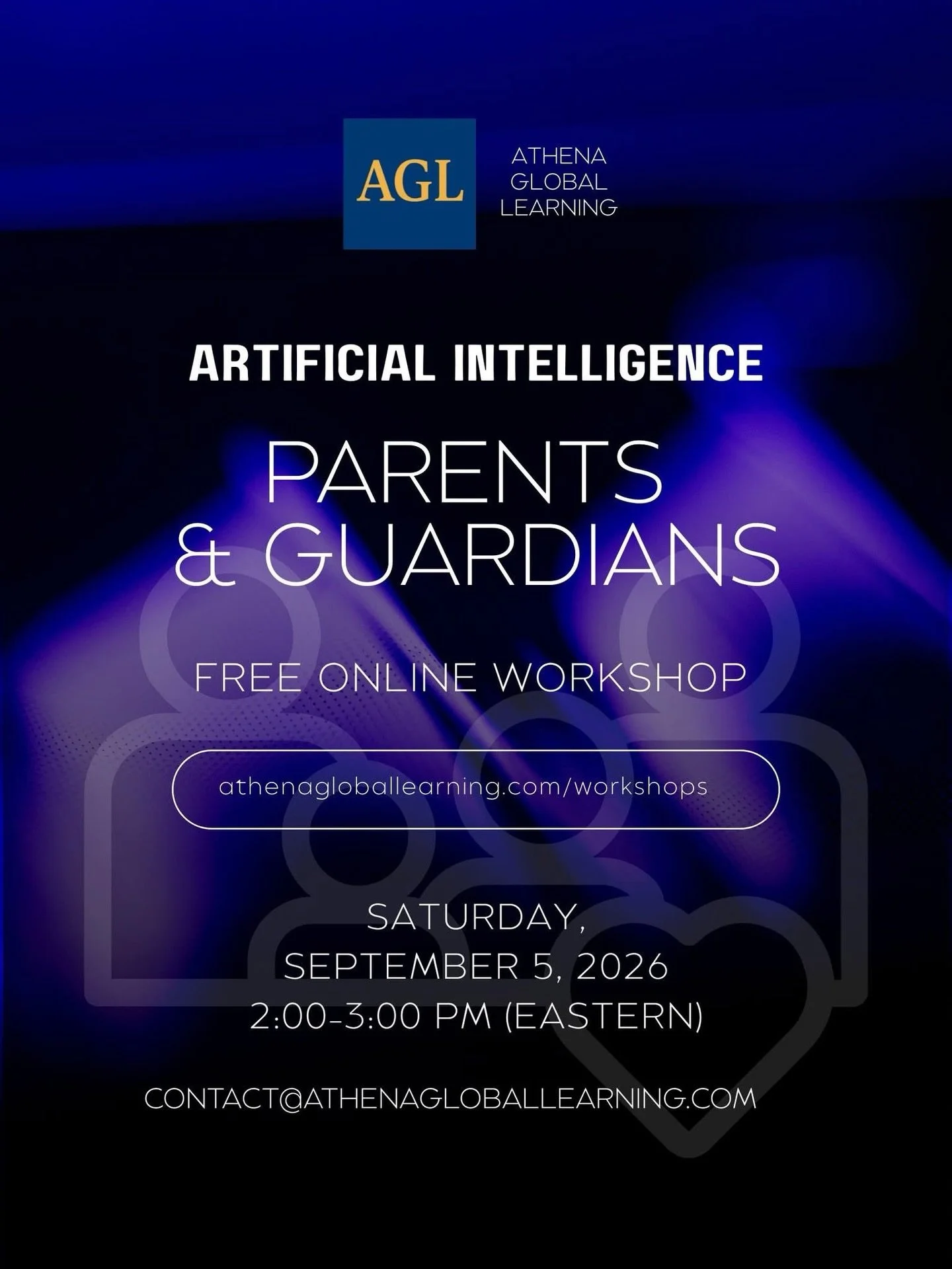 💡 FREE Online Workshop for Parents &amp; Guardians

AI is becoming part of our children&rsquo;s everyday lives, and many families are asking the same questions:
What is it? How is it being used? How can we guide our kids safely?

Athena Global Learn