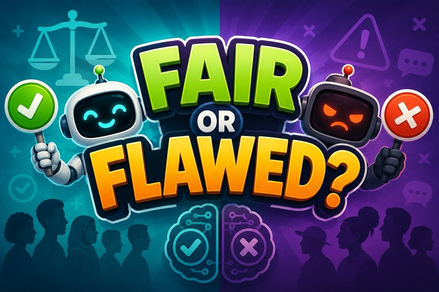 🎮 New from Athena Global Learning (AGL)!

Fair or Flawed? is a free interactive AI literacy game that helps learners recognize when AI responses contain unfair assumptions or stereotypes about people and groups.

Through realistic AI-generated scena