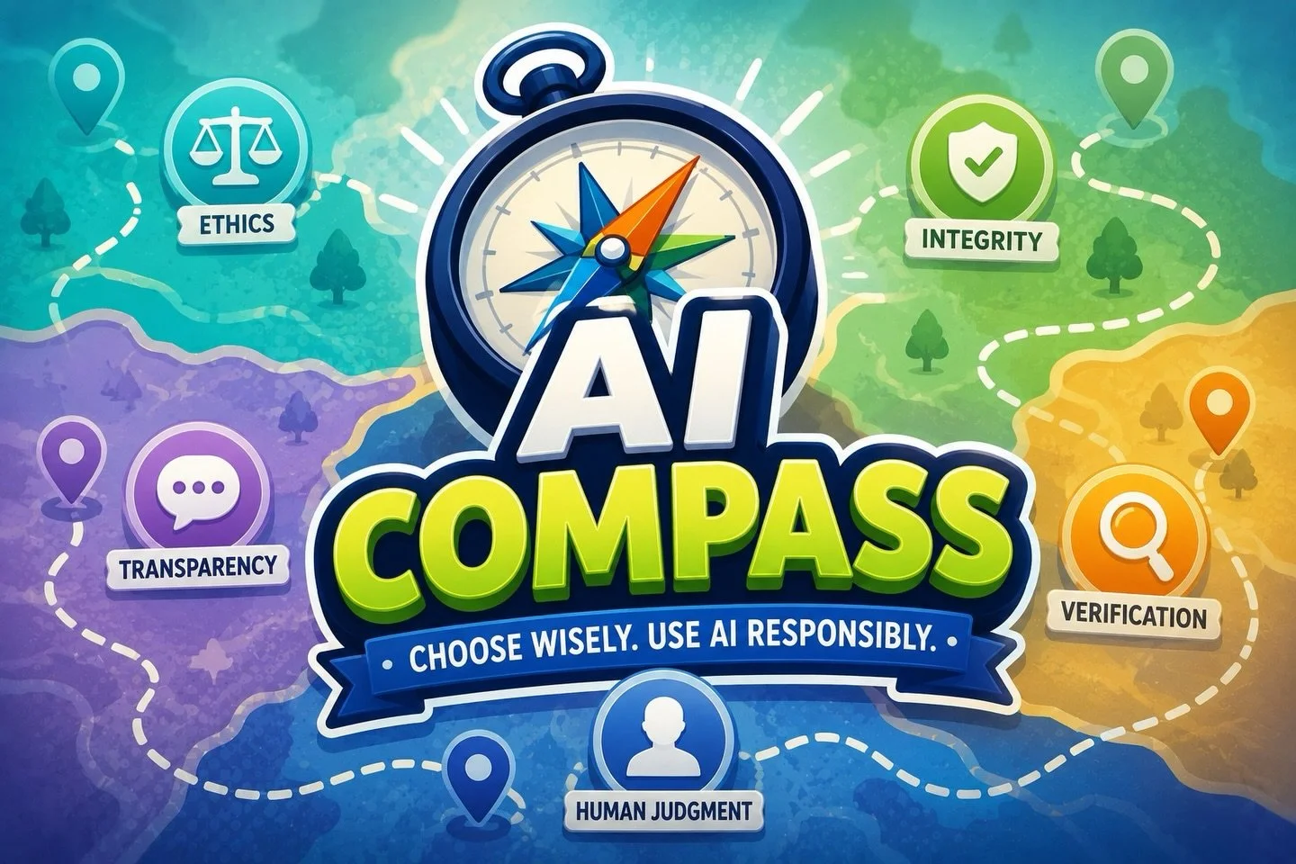 🎮 New from Athena Global Learning (AGL)!

AI Compass is a free interactive AI literacy game that challenges learners to make responsible decisions when using AI.

Through a series of realistic scenarios, players choose the best next step while stren