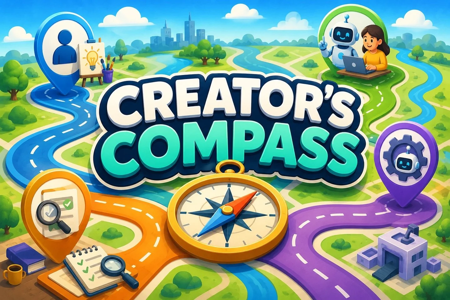 🎮 New from Athena Global Learning (AGL)!

Creator&rsquo;s Compass is a free interactive AI literacy game that helps learners determine the appropriate role AI should play in creative work.

Through real-world scenarios, players decide whether a task