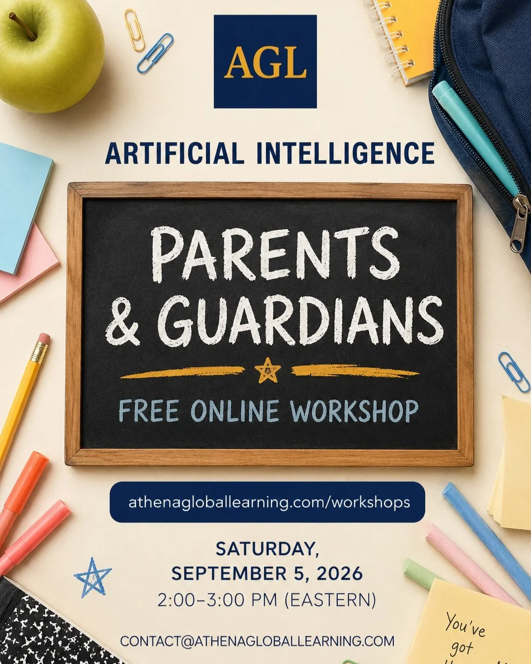 🤖 AI isn't waiting. Parents shouldn't have to play catch-up.

Students are already encountering AI in school, online, and in everyday life. 

The questions facing families are no longer hypothetical:
How should my child use AI for schoolwork?
What i