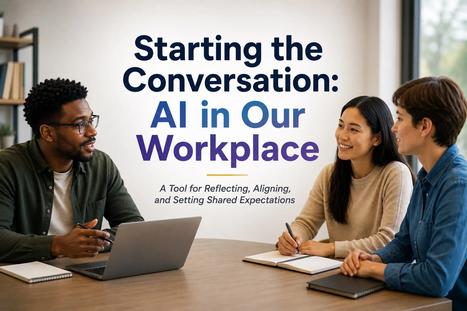 How is AI already being used in your workplace?

Before organizations can develop meaningful AI guidance, teams need opportunities to talk about what is already happening.

Athena Global Learning (AGL) is excited to share Starting the Conversation: A