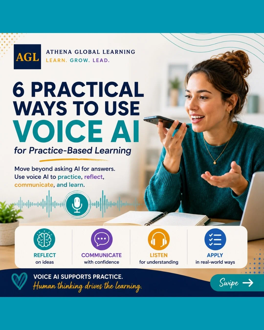 🎙️ What if we stopped thinking about voice AI as simply another way to get answers?

Voice AI can create opportunities for learners to talk through ideas, rehearse communication, explain their thinking, receive feedback, and practice before the stak