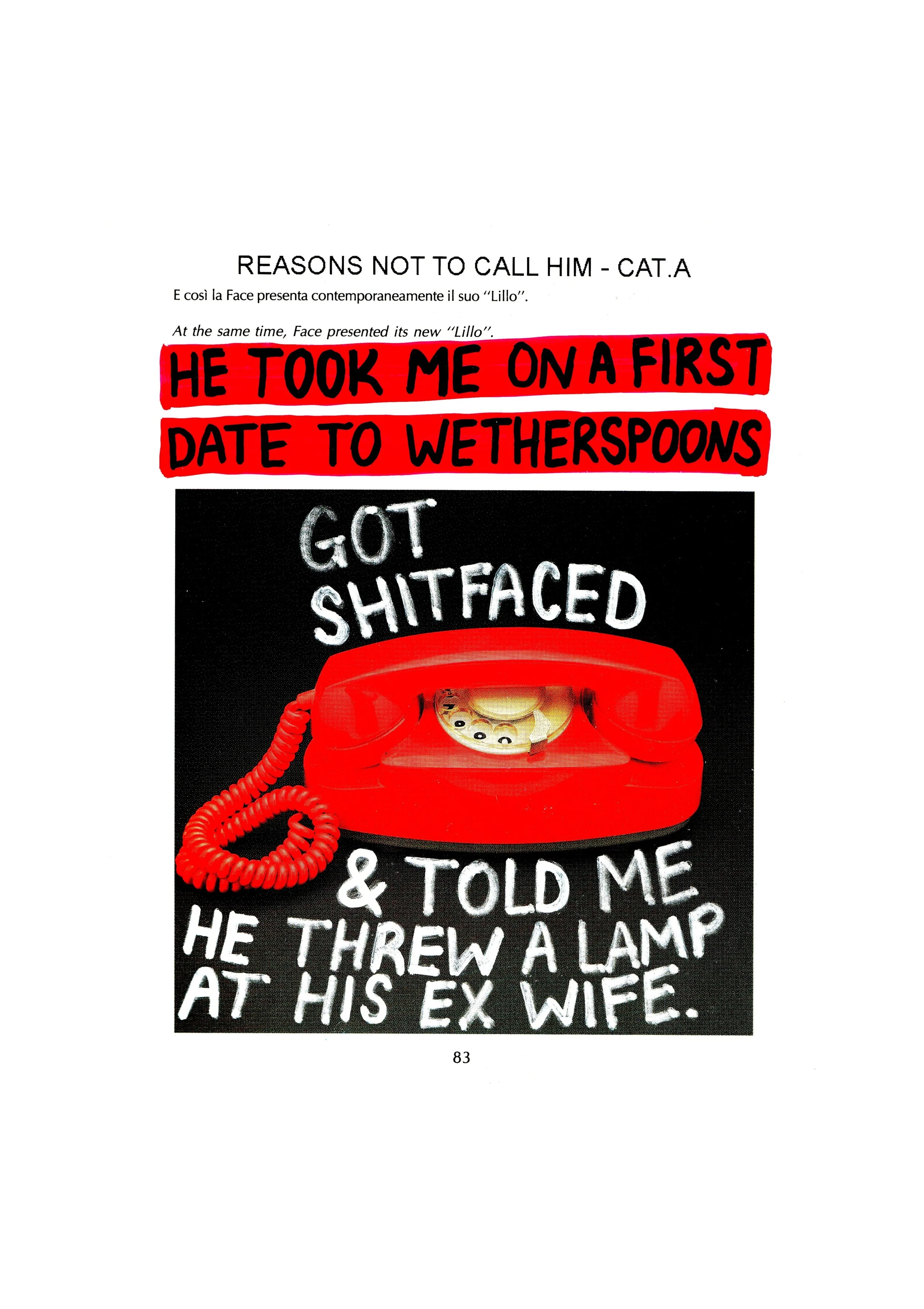 "Wetherspoons" A4 Print [Reasons Not to Call Him]