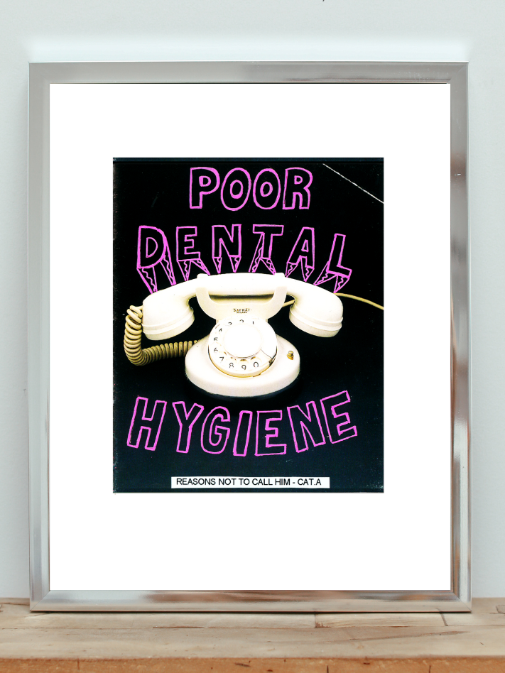 "Poor Dental Hygiene" A4 Print [Reasons Not to Call Him]