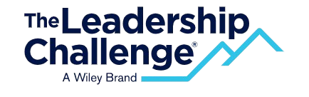 Logo for The Leadership Challenge with stylized mountain peaks.